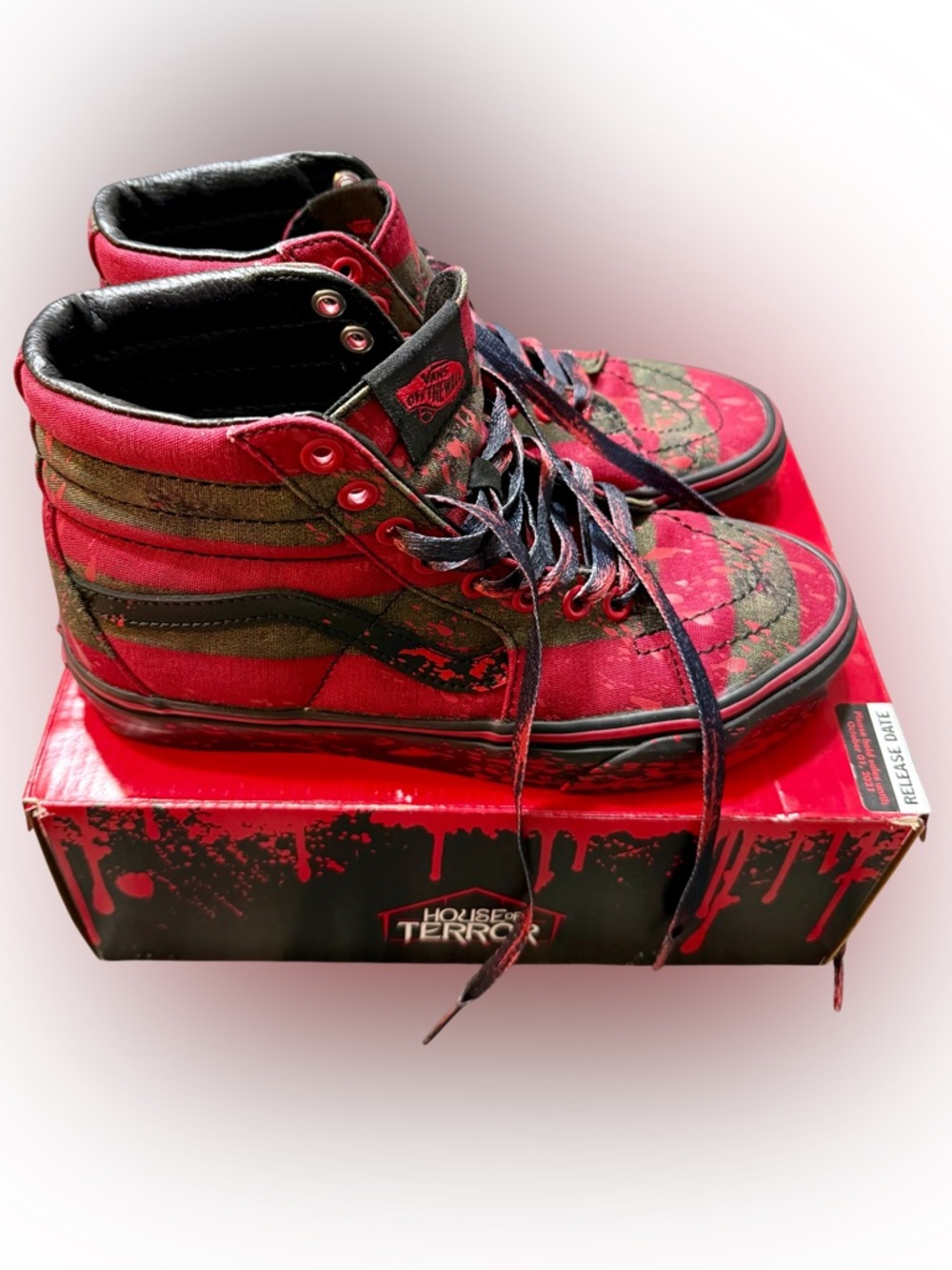 Vans x House of Terror SK8-Hi "The Nightmare on Elm Street" Freddy Krueger - Picture 14 of 14